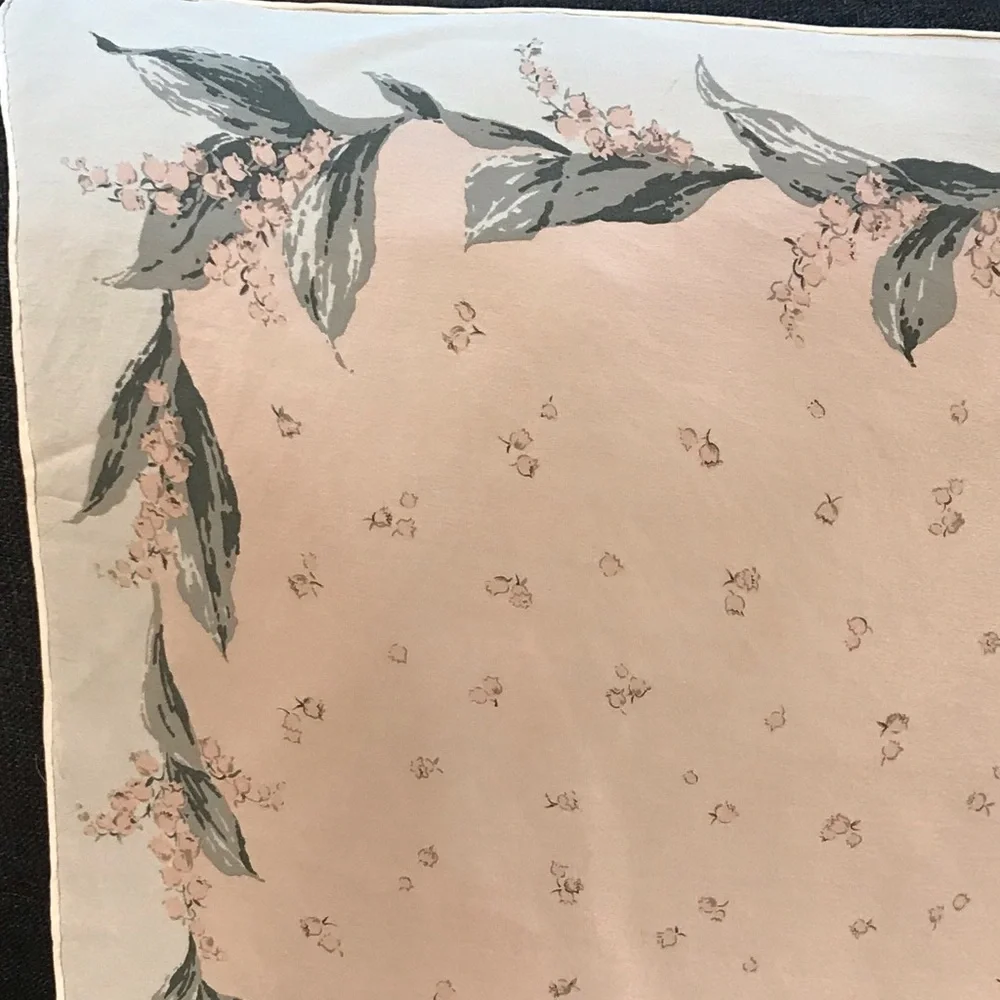 Christian Dior Pink Floral Silk Scarf 😍🌸